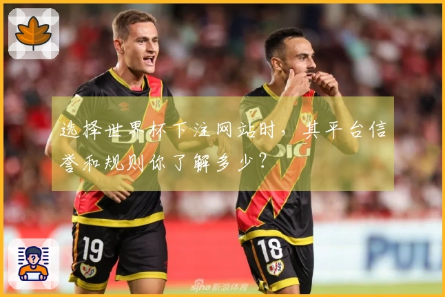 选择世界杯下注网站时，其平台信誉和规则你了解多少？